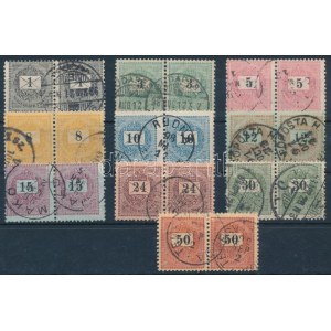 1889 10 érték párokban / 10 different stamps in pairs