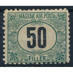 1903 Zöldportó 50f 11 1/2 fogazással (120.000) / Mi P 8 perforation: 11 1/2