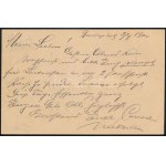 1900 2kr díjjegyes levelezőlap Bécsbe küldve, ott portózva / PS-card to Vienna...