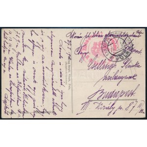 1918 Tábori posta képeslap / Field postcard S.M.S. Szent István