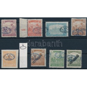 Debrecen I. 1919 8 klf bélyeg elcsúszott felülnyomással vagy lemezhibával ...