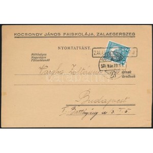 1931 Levelezőlap SOPRON-NAGYKANIZSA vasúti bélyegzéssel / Postcard with railway postmark
