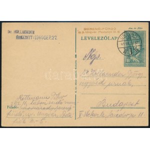 1940 Díjjegyes levelezőlap a 252/1 Tábori zsidó munkásszázadból (Derenó fürdő - Ungvár) / PS...