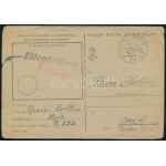 1944 Rajzos tábori posta levelezőlap / Field postcard with drawing