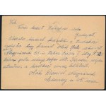Nagyvárad 1945 Ajánlott román díjjegyes levelezőlap 4 db román bélyeggel kiegészítve Budapestre...