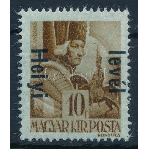 1946 Betűs Helyi levél/10f elcsúszott felülnyomással / Mi 872 with shifted overprint