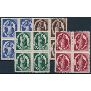 1947 S.A.S. sor négyestömbökben / Mi 981-984 in blocks of 4