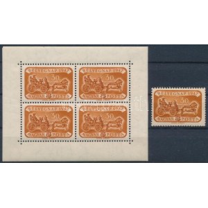 1947 Bélyegnap bélyeg és kisív (11.700) / Mi 999 stamp and mini sheet