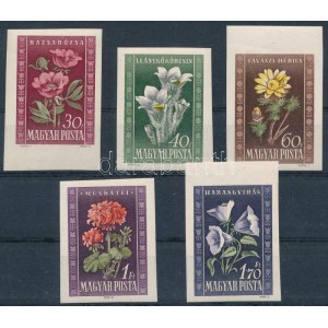 1950 Virág I. vágott sor (20.000) / Mi 1618-1623 imperforate set