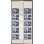 1950 Bem sor ívközéprészes 10-es tömbökben / Mi 1142-1144 gutter blocks of 10