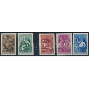 1951 Gyermek II. vágott sor / Mi 1165-1169 imperforate set