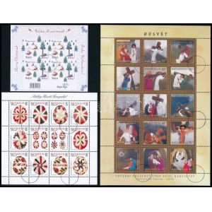 2013-2015 3 klf MINTA teljes ív / 3 different SPECIMEN mini sheet