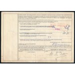 1953 Csomagszállító Belgiumba / Parcel card with 2 stamps to Belgium