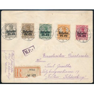 Postgebiet Ob. Oft. 1917 Ajánlott levél / Registered cover to Berlin