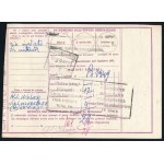 1961 Csomagszállító 4 bélyeges bérmentesítéssel Belgiumba ...