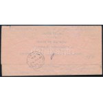 1951 Kézbesített telegram felezett bélyeggel / Telegramm with bisected stamp