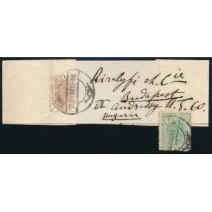 1901 Címszalag darab Magyarországra / Wrapper piece to Hungary
