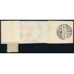 1901 Címszalag darab Magyarországra / Wrapper piece to Hungary