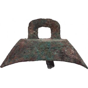 Čína - dynastie Čou, 12.-3. století př.Kr., Peníz zvonek Čung čchien, jako K.4/1, méně zdobený,