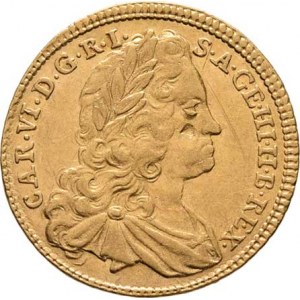 Karel VI., 1711 - 1740, Dukát 1740, Vídeň, Fr.375, M-A.240, 3.446g, nep.exc.,