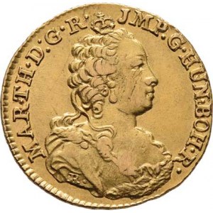 Marie Terezie, 1740 - 1780, Sovráno 1750, Antverpy, N.155, KM.14, 5.548g, drobná