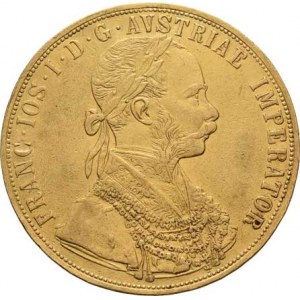 František Josef I., 1848 - 1916, 4 Dukát 1906, 13.781g, nep.hr., nep.rysky, pěkná