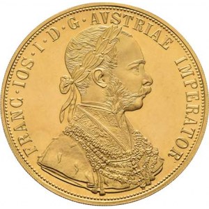 František Josef I., 1848 - 1916, 4 Dukát 1915 - novoražba, 13.941g