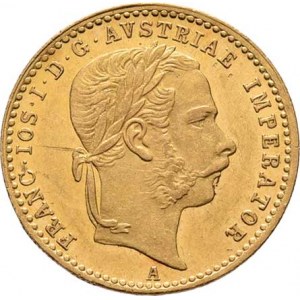 František Josef I., 1848 - 1916, Dukát 1867 A, 3.492g, nep.just., nep.hr., nep.rysky,