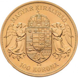 František Josef I., 1848 - 1916, 100 Koruna 1908 KB - novoražba, 33.925g