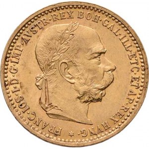 František Josef I., 1848 - 1916, 10 Koruna 1905, 3.385g, nep.hr., nep.rysky, skvrnky,