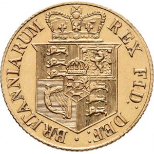 Velká Británie, George III., 1760 - 1820, 1/2 Libra 1817, Londýn, SCBC.3786, KM.673 (Au917),