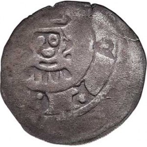 Německo - Horní Falc, Ruprecht, 1350 - 1390, Fenik b.l., Amberk, hlava čelně, opis / lev, opis,