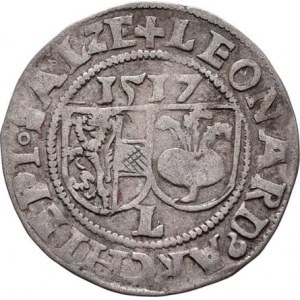 Salzburg-arcib., Leonard von Keutschach, 1495 - 1519, Batzen 1517 L, Zot.70, Pr.112, Sa.868 (obr.37