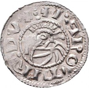 Jaromír, knížetem v Čechách, 1003, 1004-12, 1033-34, Denár, Ca.267, F.VI/14 (450), 0.841g, mírně zv