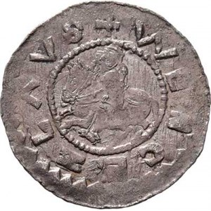 Bořivoj II., knížetem v Čechách 1100-1107, 1109-1110, Denár, Ca.415c, F.X/26 (1251) - perlové kruhy