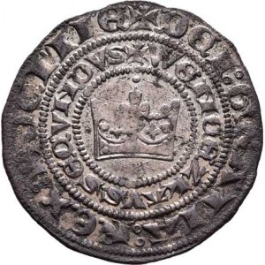 Václav II., 1283 - 1305, Pražský groš, Sm.2, Ch.5, rubní značka Ně.2, 3.503g,