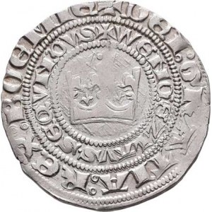 Václav II., 1283 - 1305, Pražský groš, Sm.2, Ch.5, bez rubní značky, 3.718g,