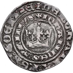 Jan Lucemburský, 1310 - 1346, Pražský groš, Cn.1, bez rubní značky, 3.180g, mírně
