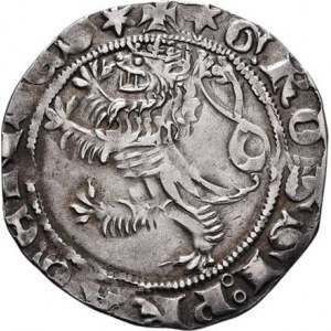 Jan Lucemburský, 1310 - 1346, Pražský groš, Cn.1, bez rubní značky, 3.180g, mírně
