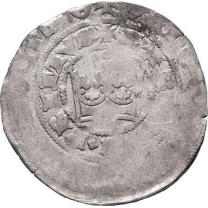 Karel IV., 1346 - 1378, Pražský groš, Ve.3b, Pinta.III.a/1 - malý dutý křížek