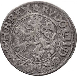 Rudolf II., 1576 - 1612, Bílý groš 1579, Jáchymov-Kadner, J.12, MKČ.403, na