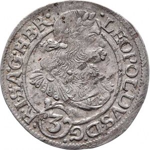 Leopold I., 1657 - 1705, 3 Krejcar 1670 SHS, Vratislav-Hammerschmidt, dělení