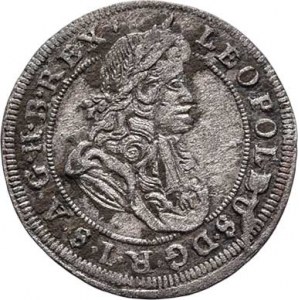 Leopold I., 1657 - 1705, Krejcar 1700 CB, Břeh-Brettschneider, MKČ.1706,
