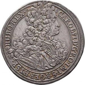 Karel VI., 1711 - 1740, 1/2 Tolar 1714, K.Hora-Wohnsiedler, J.11, MKČ.1854,