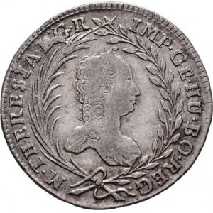 Marie Terezie, 1740 - 1780, 20 Krejcar 1763, Praha-Erdmann, N.30, MKČ.1950,