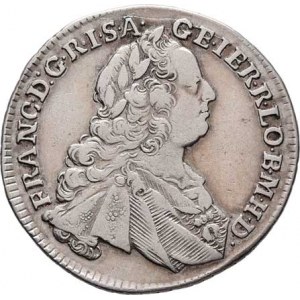 František I. Lotrinský, 1745 - 1765, XVII Krejcar 1763 PR, Praha-Erdmann, N.9, MKČ.1992,