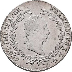 František II., 1792 - 1835, 20 Krejcar 1830 C, Praha, 6.672g, nep.vada materiálu,