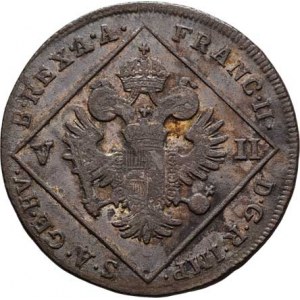 František II., 1792 - 1835, 7 Krejcar 1802 C, Praha, 4.313g, nep.hr., nep.rysky,