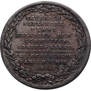 František II., 1792 - 1835, Lerch - německá medaile na obsazení Paříže 30.5.1814