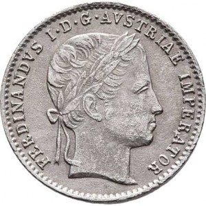 Ferdinand V., 1835 - 1848, AR menší jeton na korunovaci v Praze 7.9.1836 - hlava